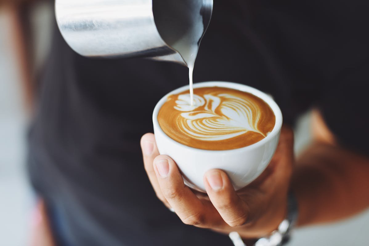 A warm cup of coffee at home