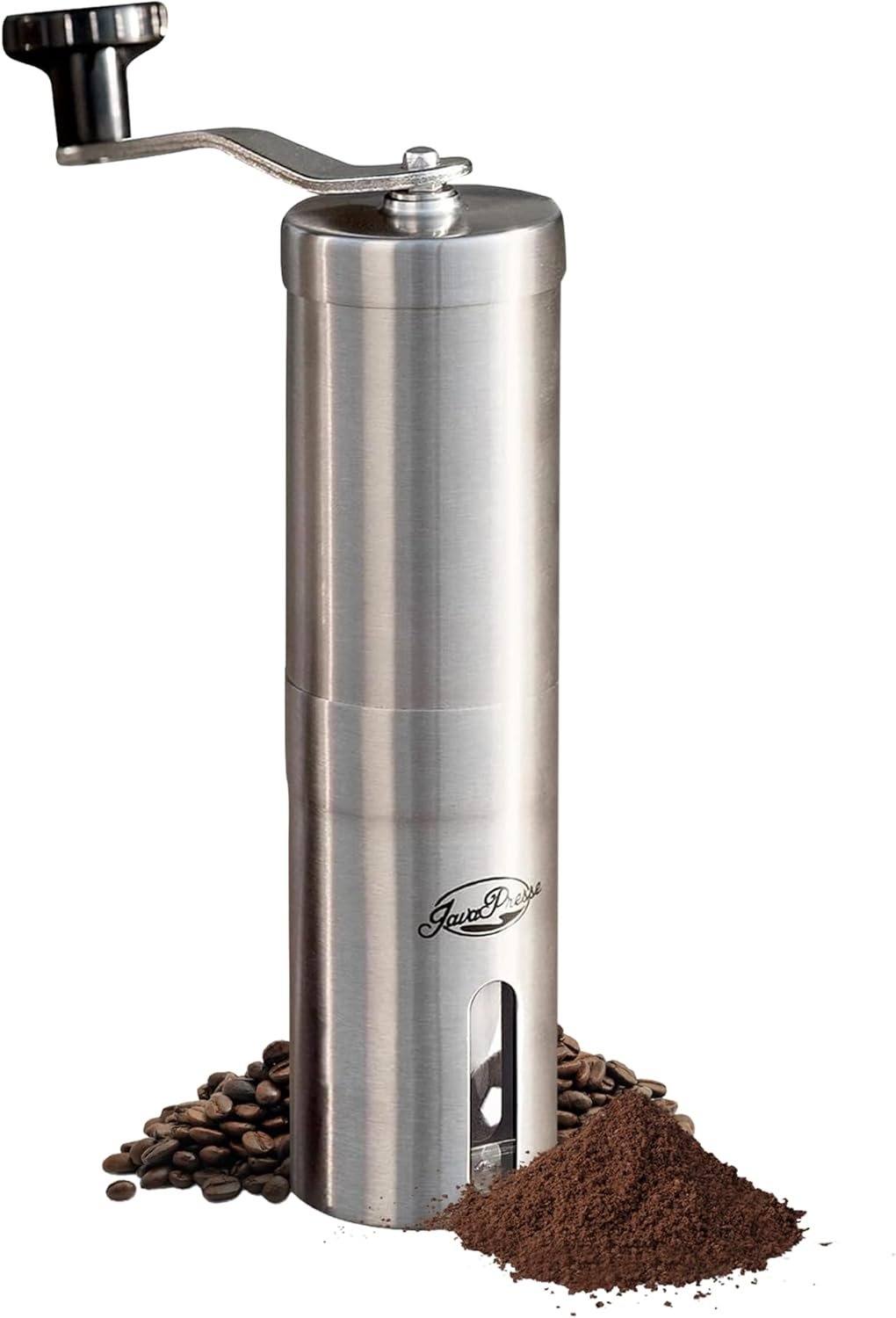 JavaPresse Manual Burr Coffee Grinder — our recommended beginner grinder for French press