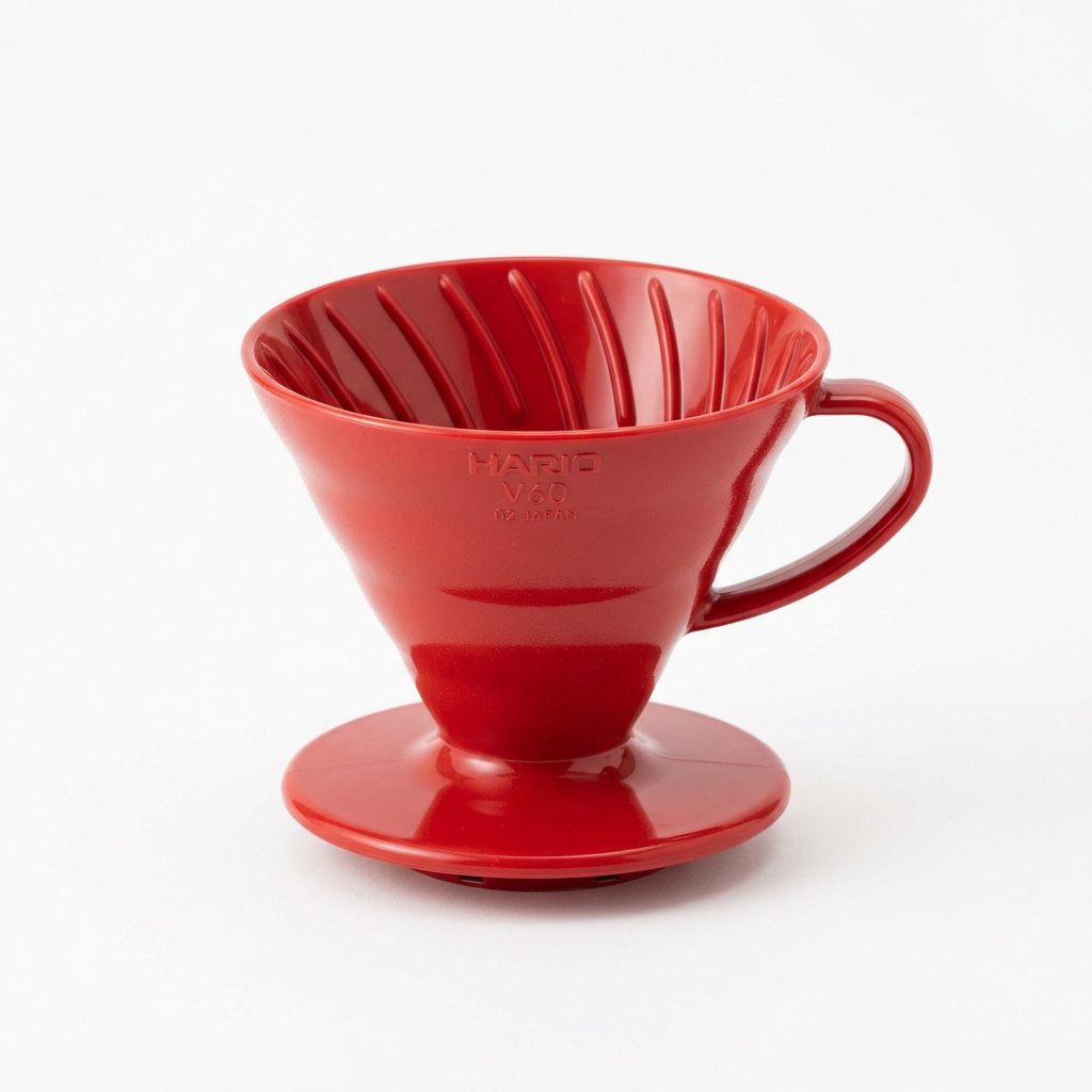 Hario V60 02 Plastic pour-over dripper — our recommended beginner pour-over brewer