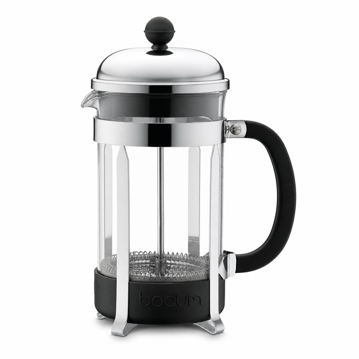 Bodum Chambord 8-cup French press on a white background — our recommended beginner French press
