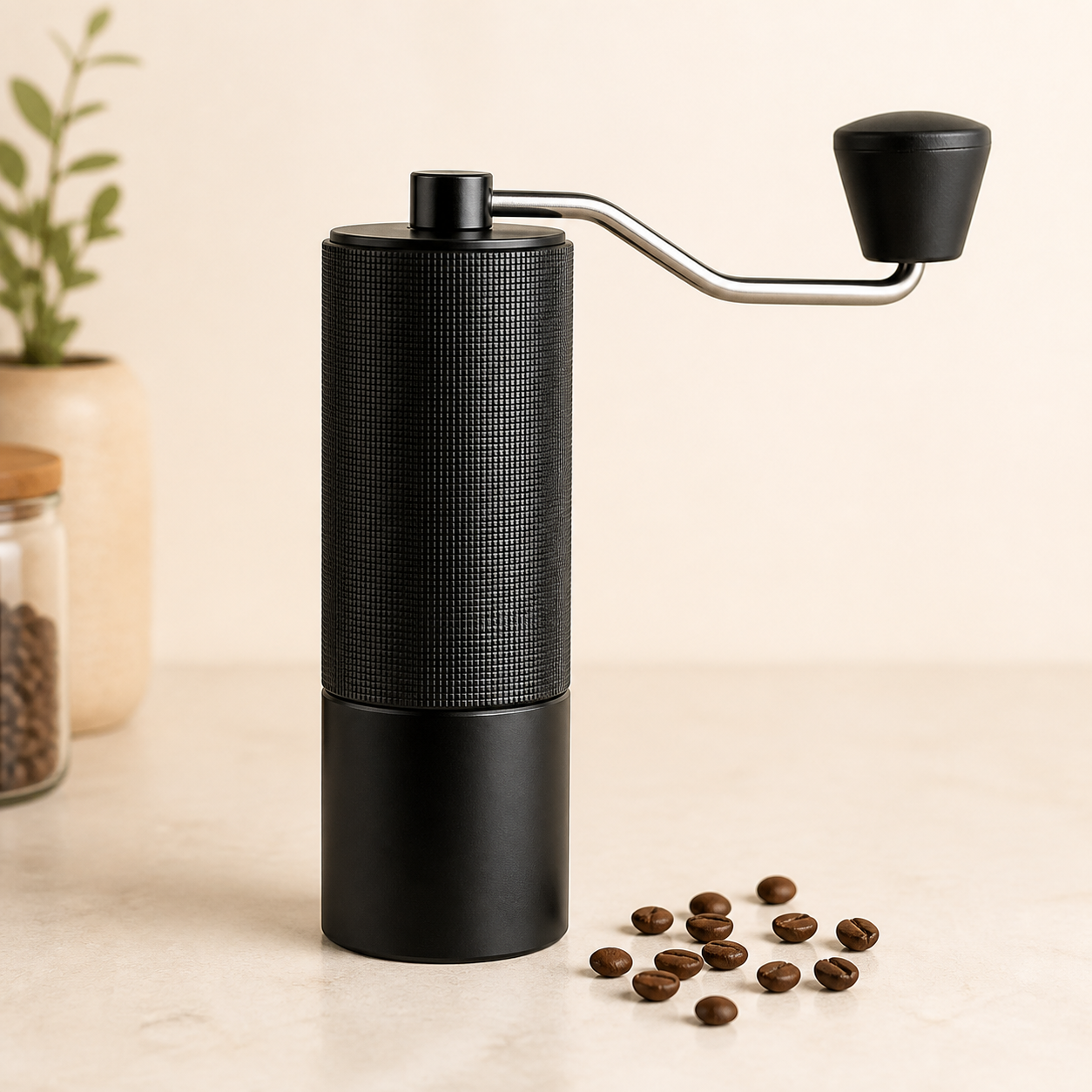 Timemore C2 manual burr coffee grinder — our recommended beginner coffee grinder